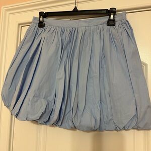 TCEC Blue Mini Bubble Skirt with Pleated Ruched Design - Brand New With Tags
